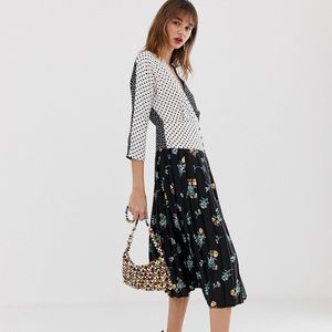 ASOS Mix Print Midi dress